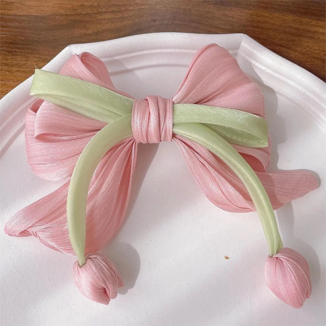 Tulip Bow Hair Clip