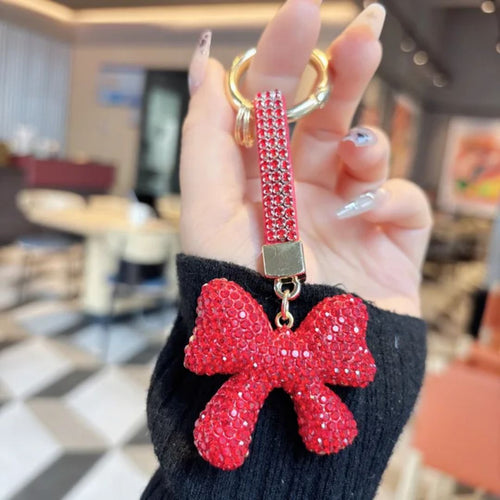 Elegant Bow Bag Charm