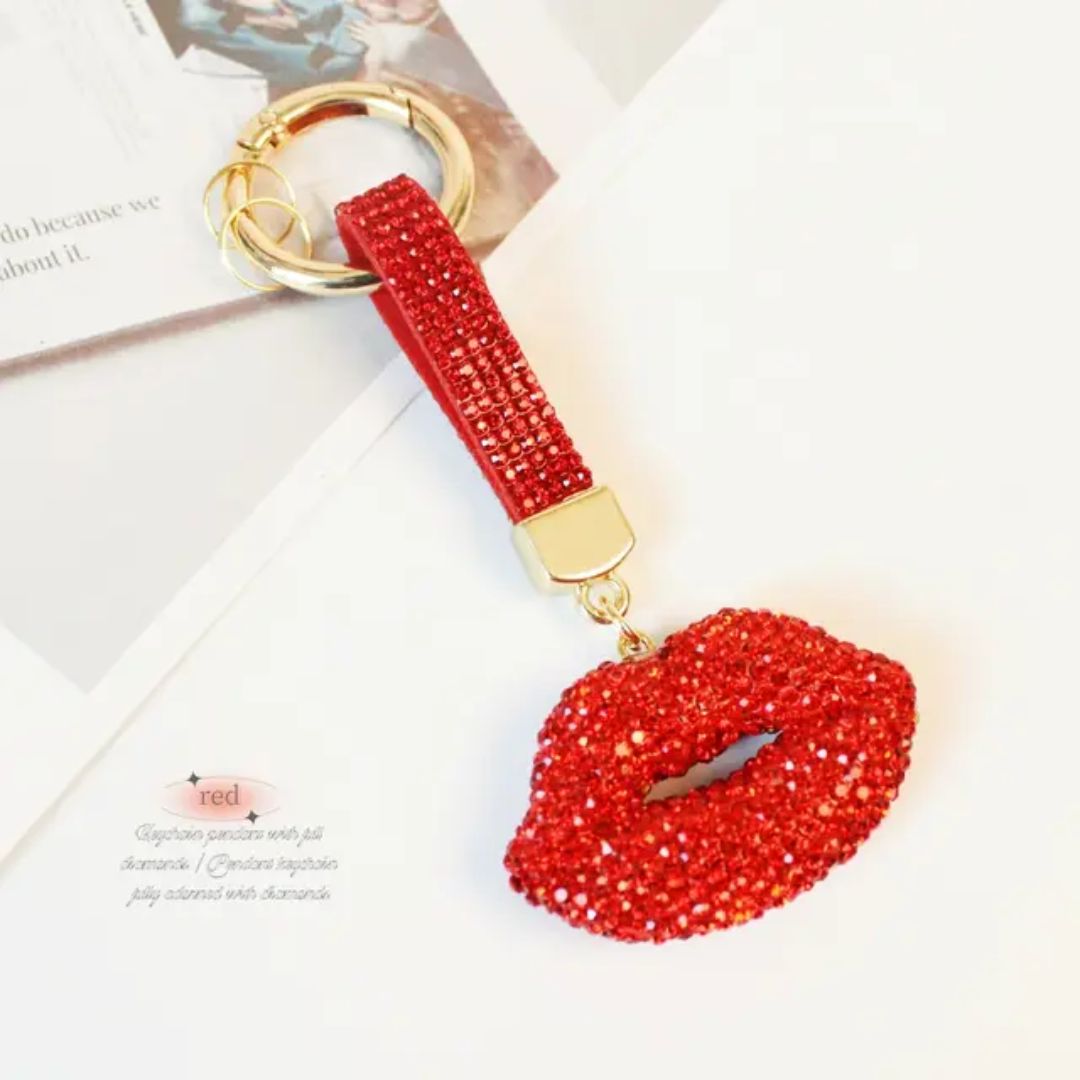 Ruby Kiss Bag Charm