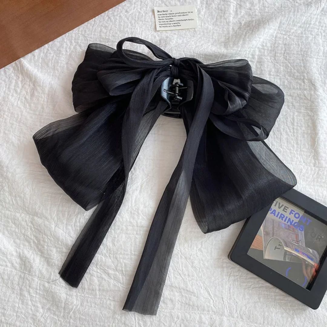 Chiffon Bow Hair Clip