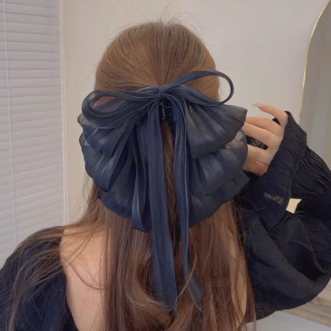Chiffon Bow Hair Clip