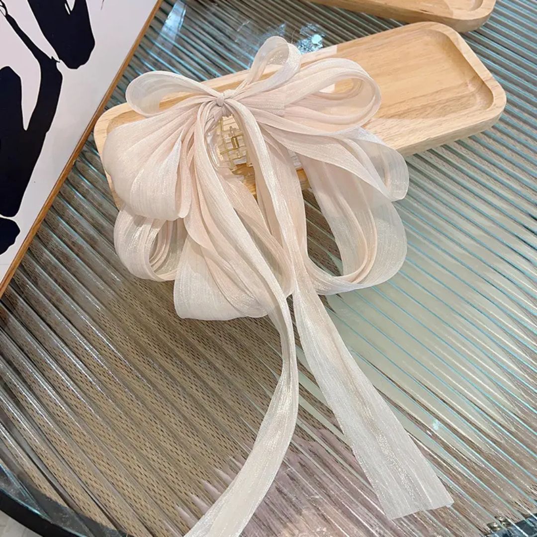 Ethereal Ribbon Bow Hair Claw