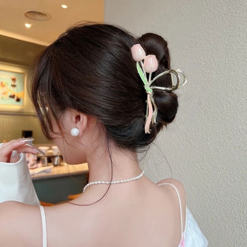 Tulip Flower Hair Claw