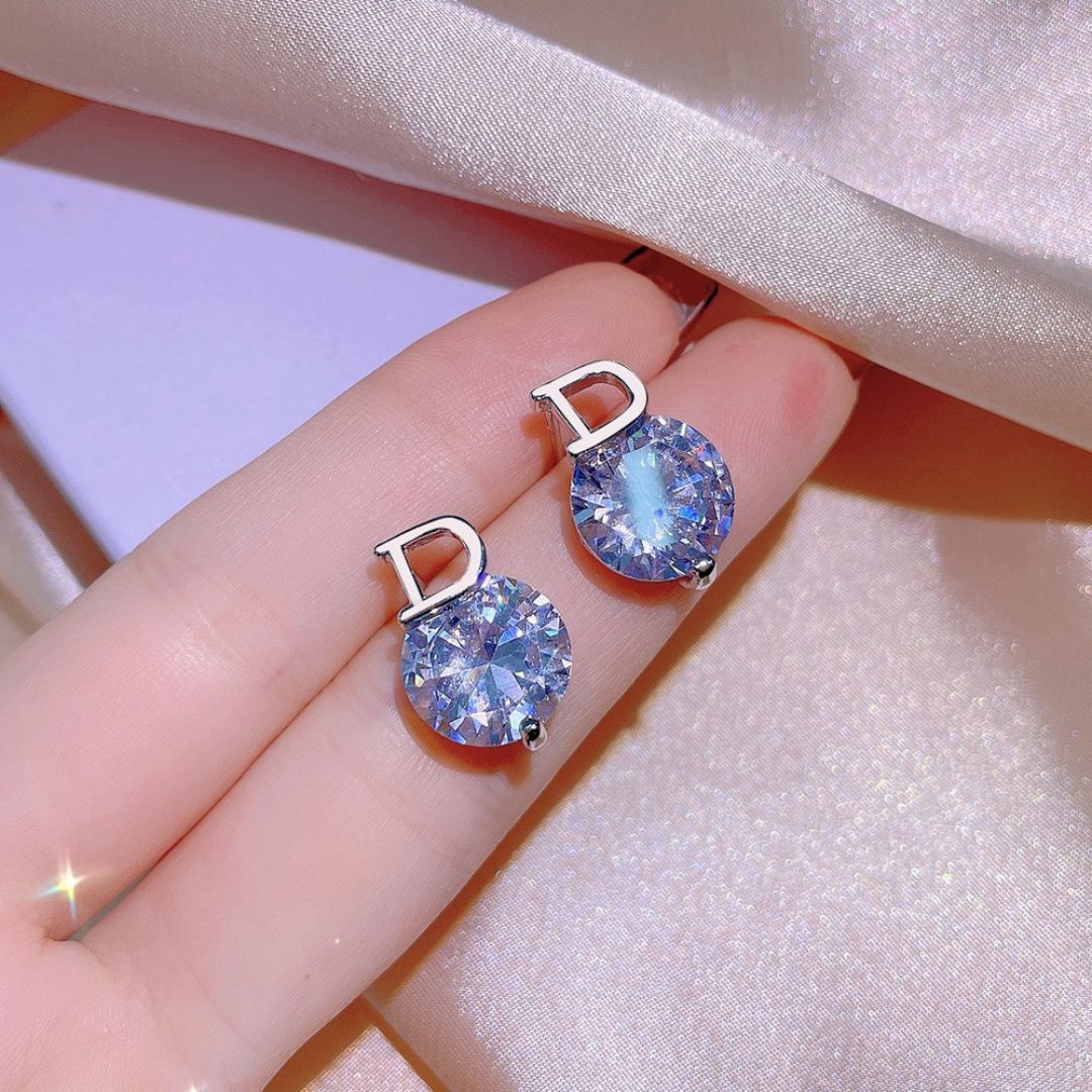Dazzling D-Studs Earring