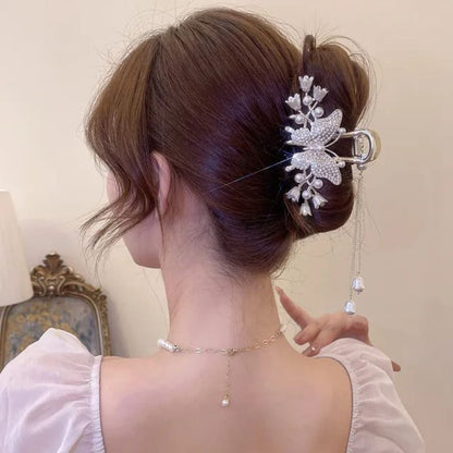 Rhinestone Butterfly Hair claw