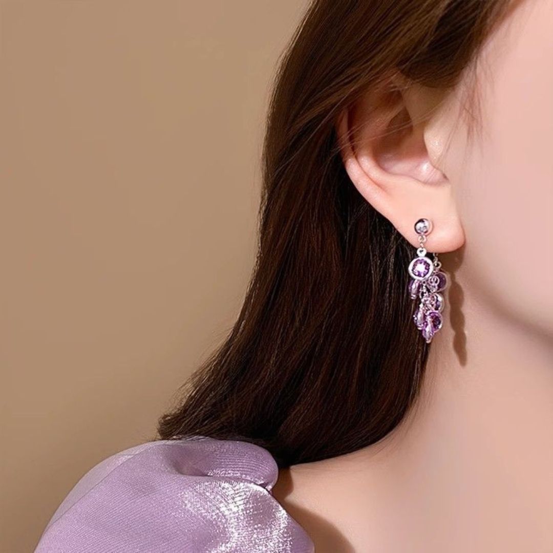Lavender Raindrops Earrings