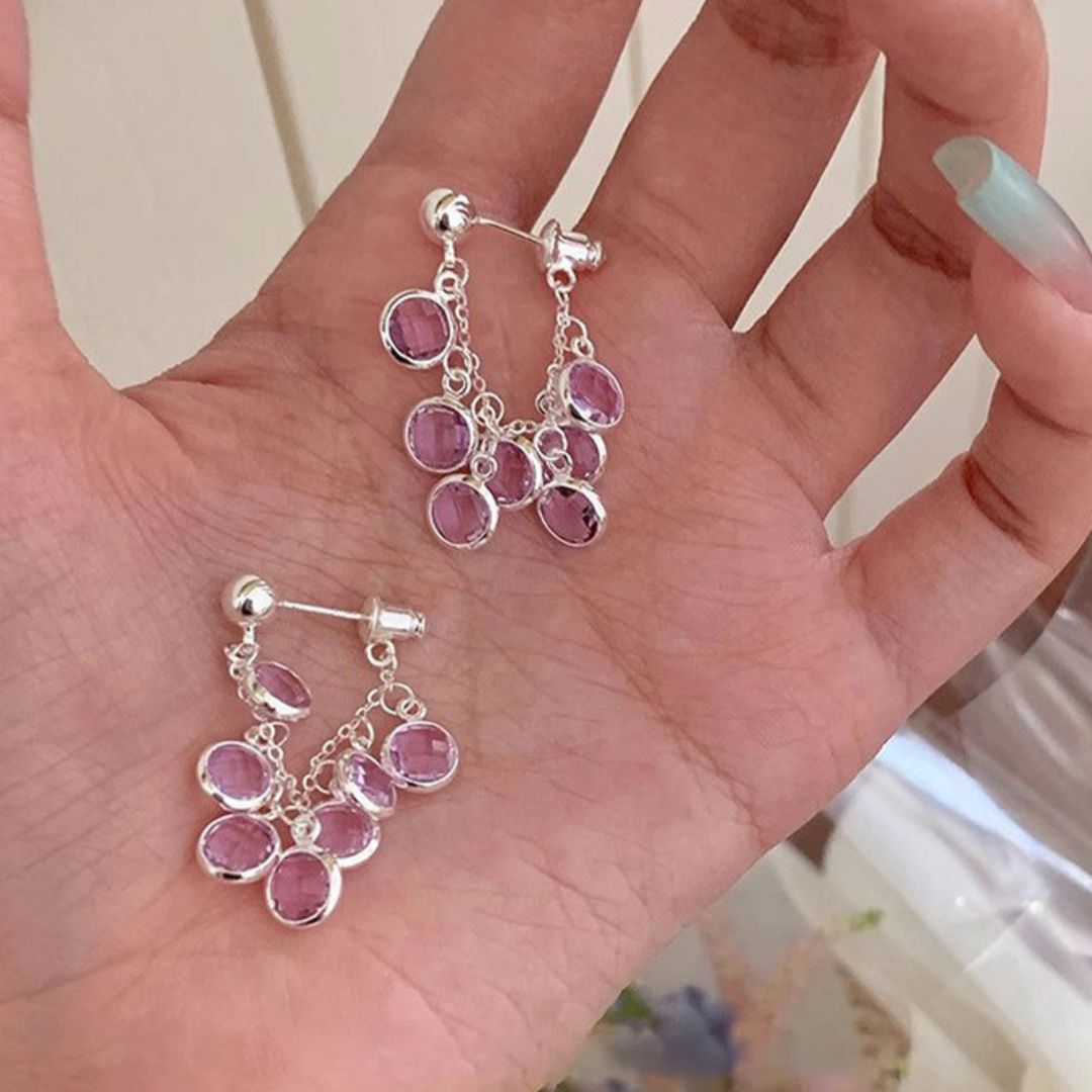Lavender Raindrops Earrings