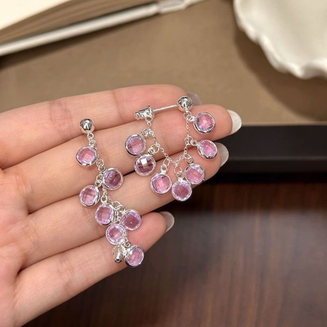 Lavender Raindrops Earrings
