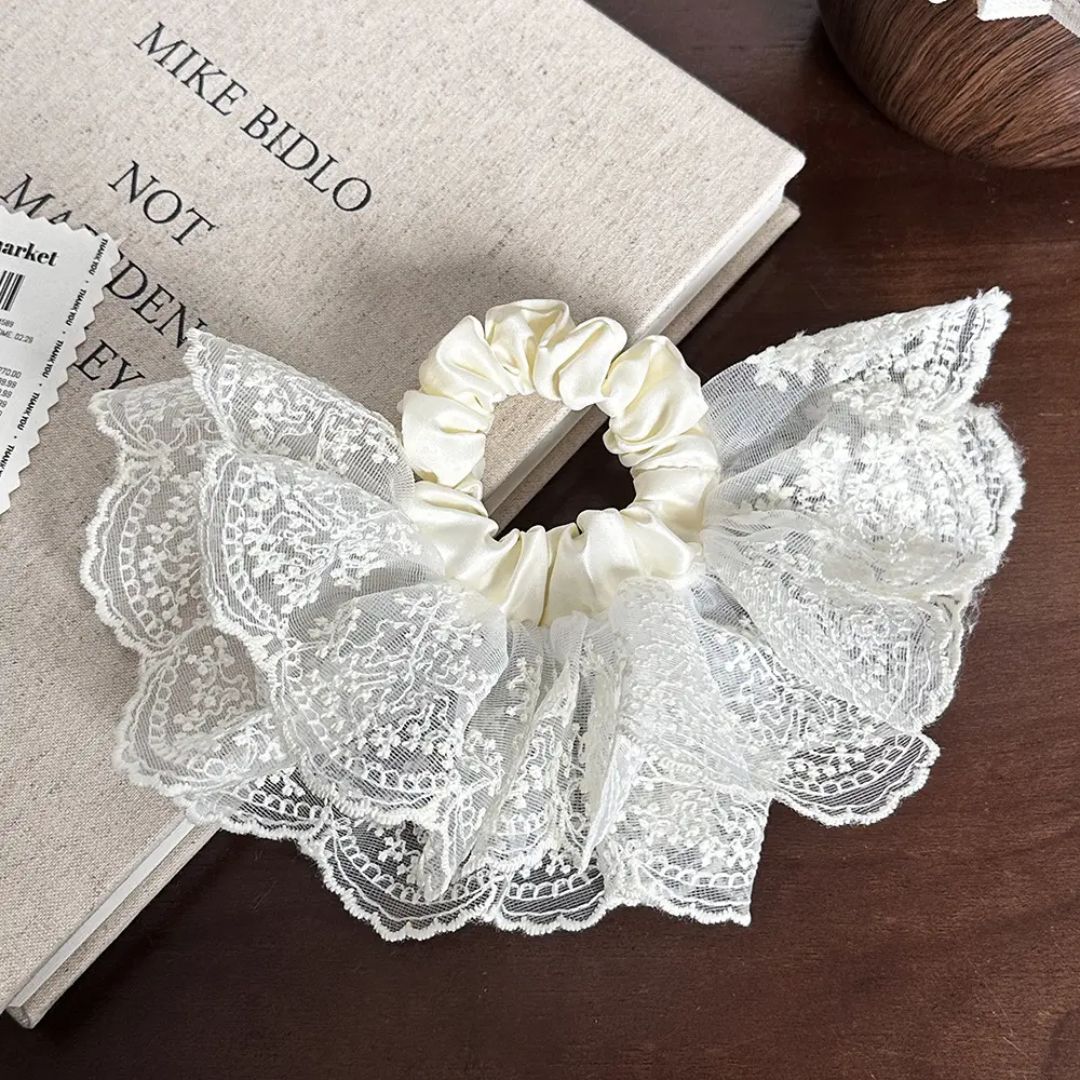 Bridal Bloom Scrunchie Hair Tie