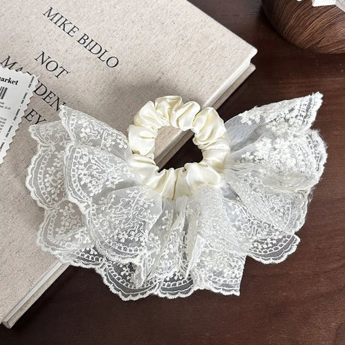 Bridal Bloom Scrunchie Hair Tie
