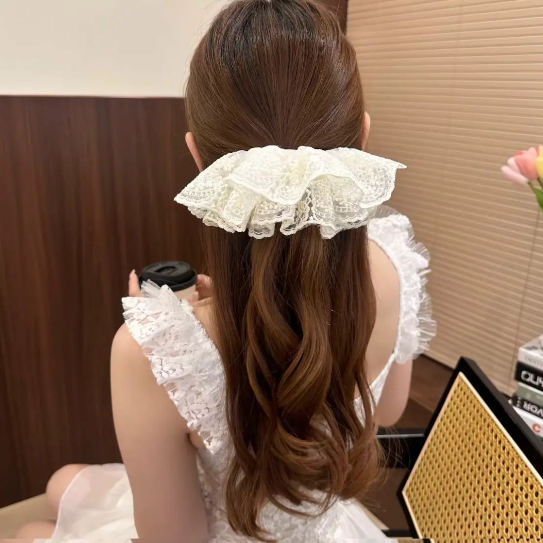 Bridal Bloom Scrunchie Hair Tie
