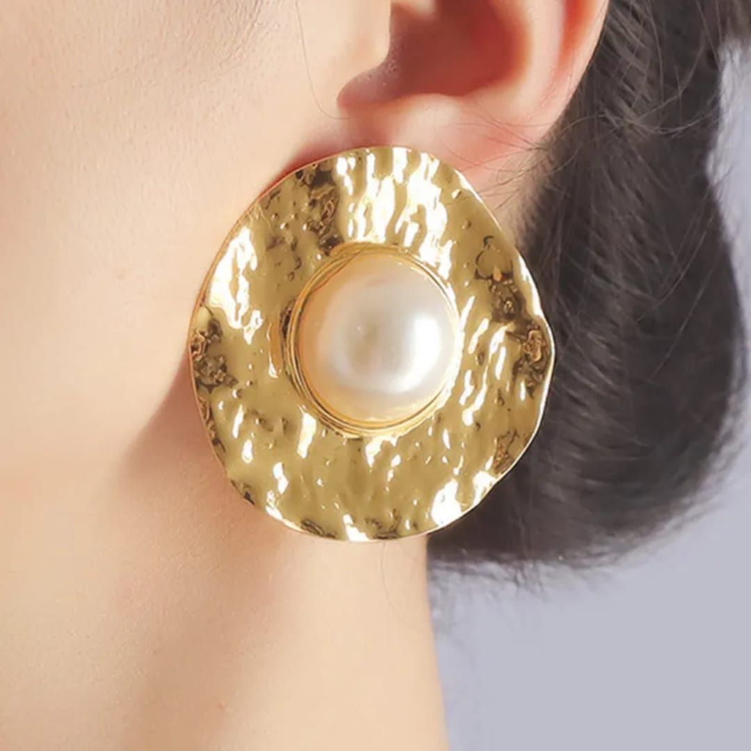 Blossom Pearl Statement Earrings