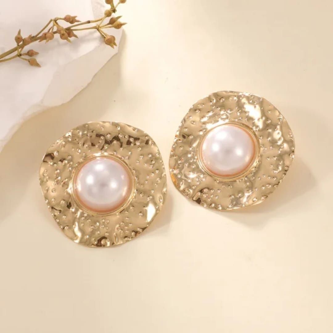 Blossom Pearl Statement Earrings