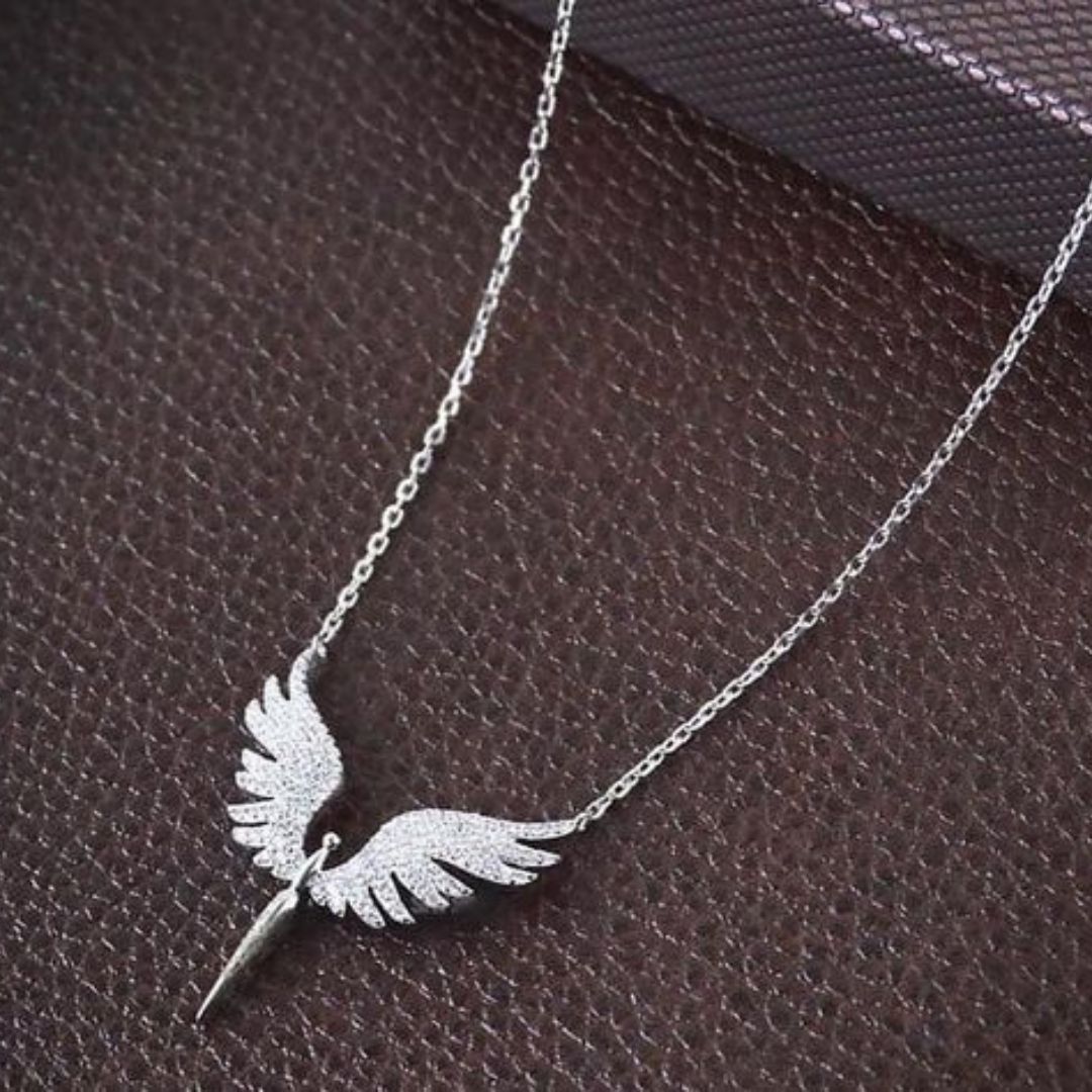 Angel Wing Silver Neckpiece