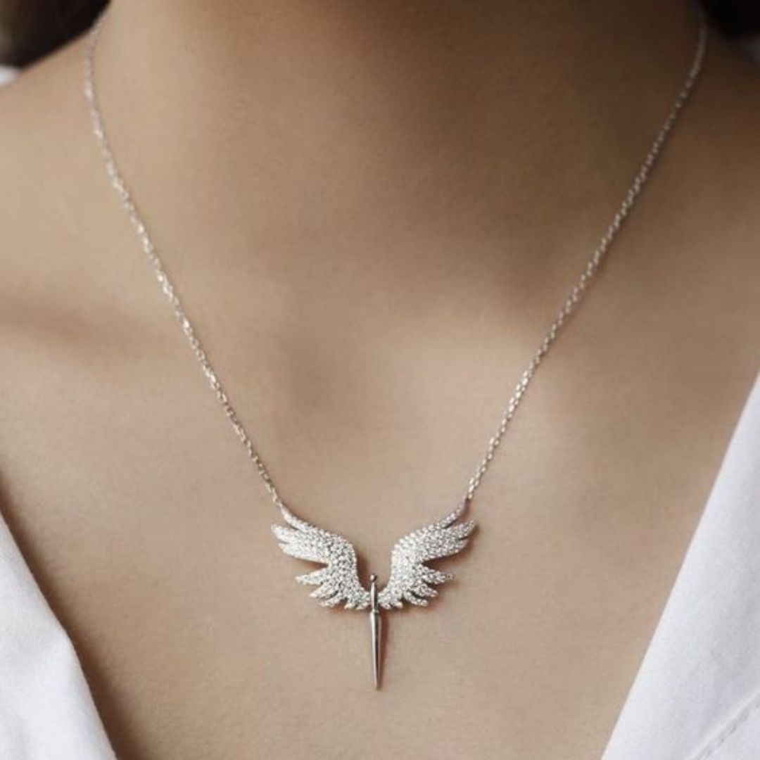 Angel Wing Silver Neckpiece