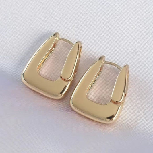 As Pretty As Gold Hoop Earrings