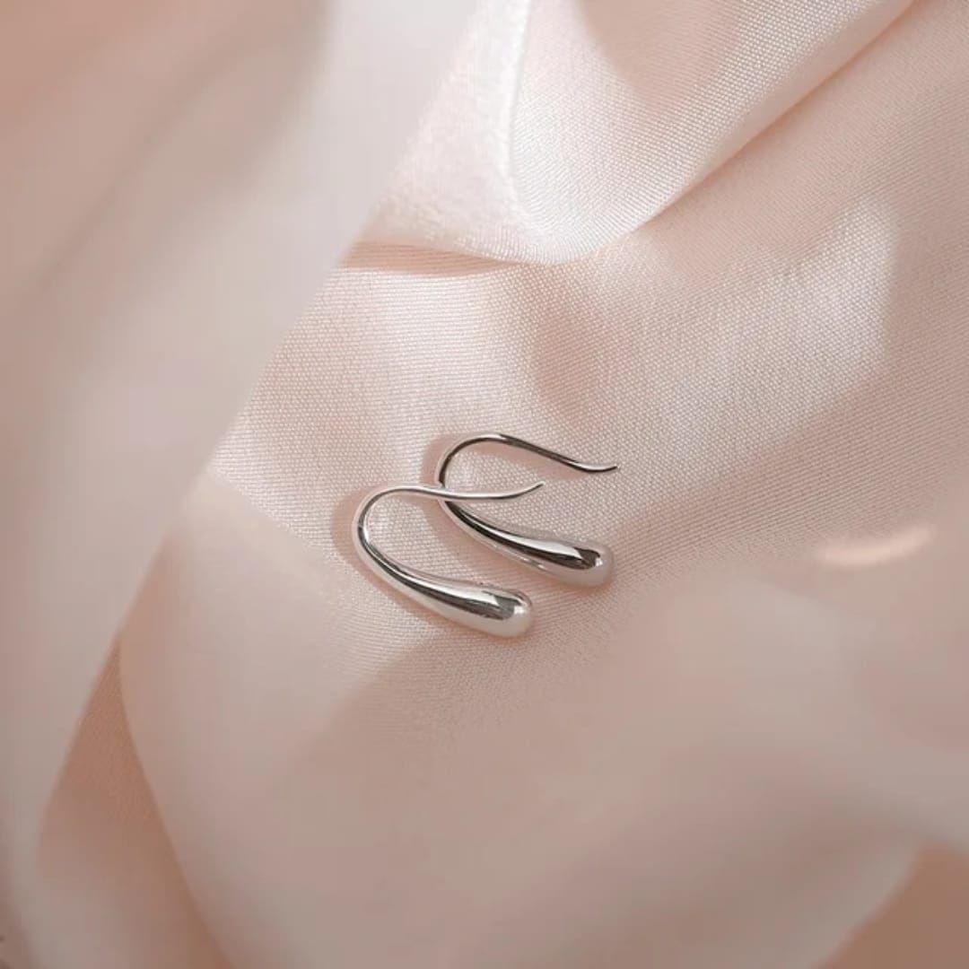 Minimalist Arc Hoops Earrings