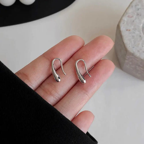 Minimalist Arc Hoops Earrings