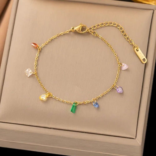 Rainbow Zircon Bracelet