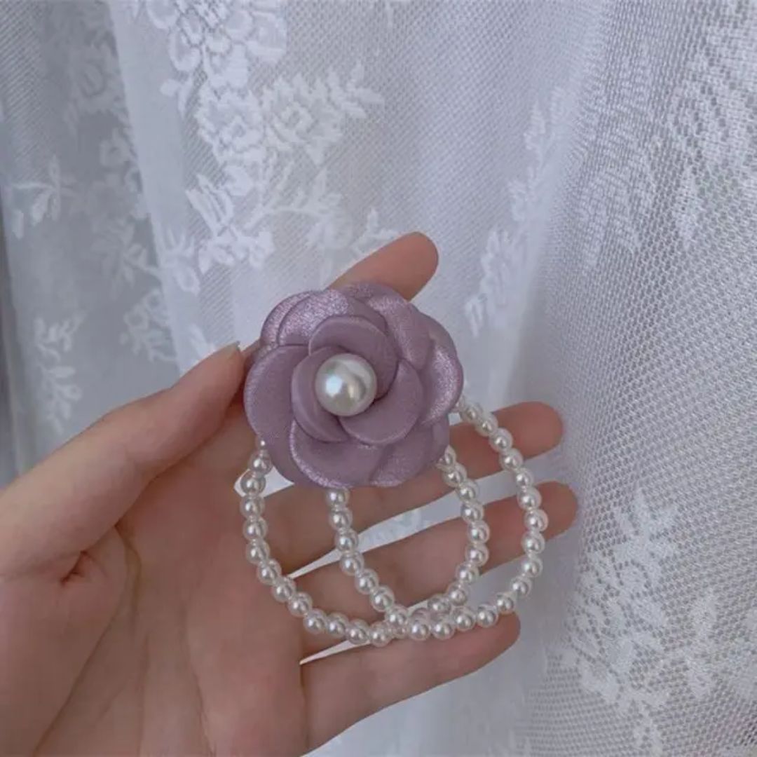 Divine Blossom Pearl Scrunchie