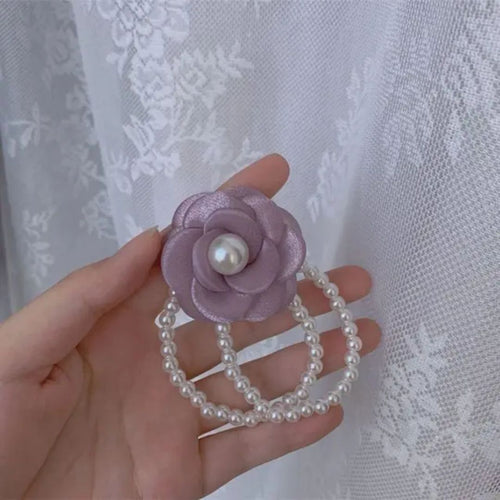 Divine Blossom Pearl Scrunchie