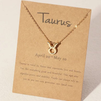 Taurus Zodiac Sign Neckpiece