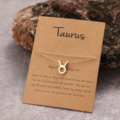 Taurus Zodiac Sign Neckpiece