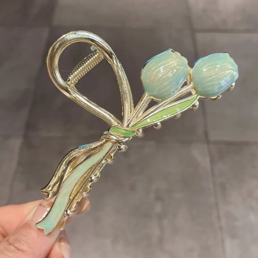 Tulip Bloom Claw Clip