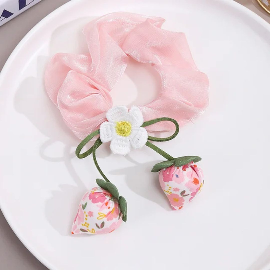 Pink Petal Ponytail scrunchie