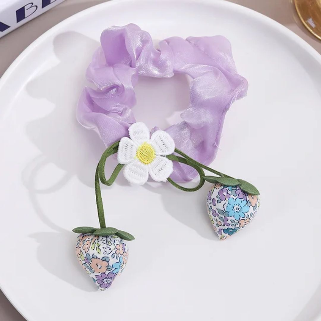 Berry Blossom Hair Tie