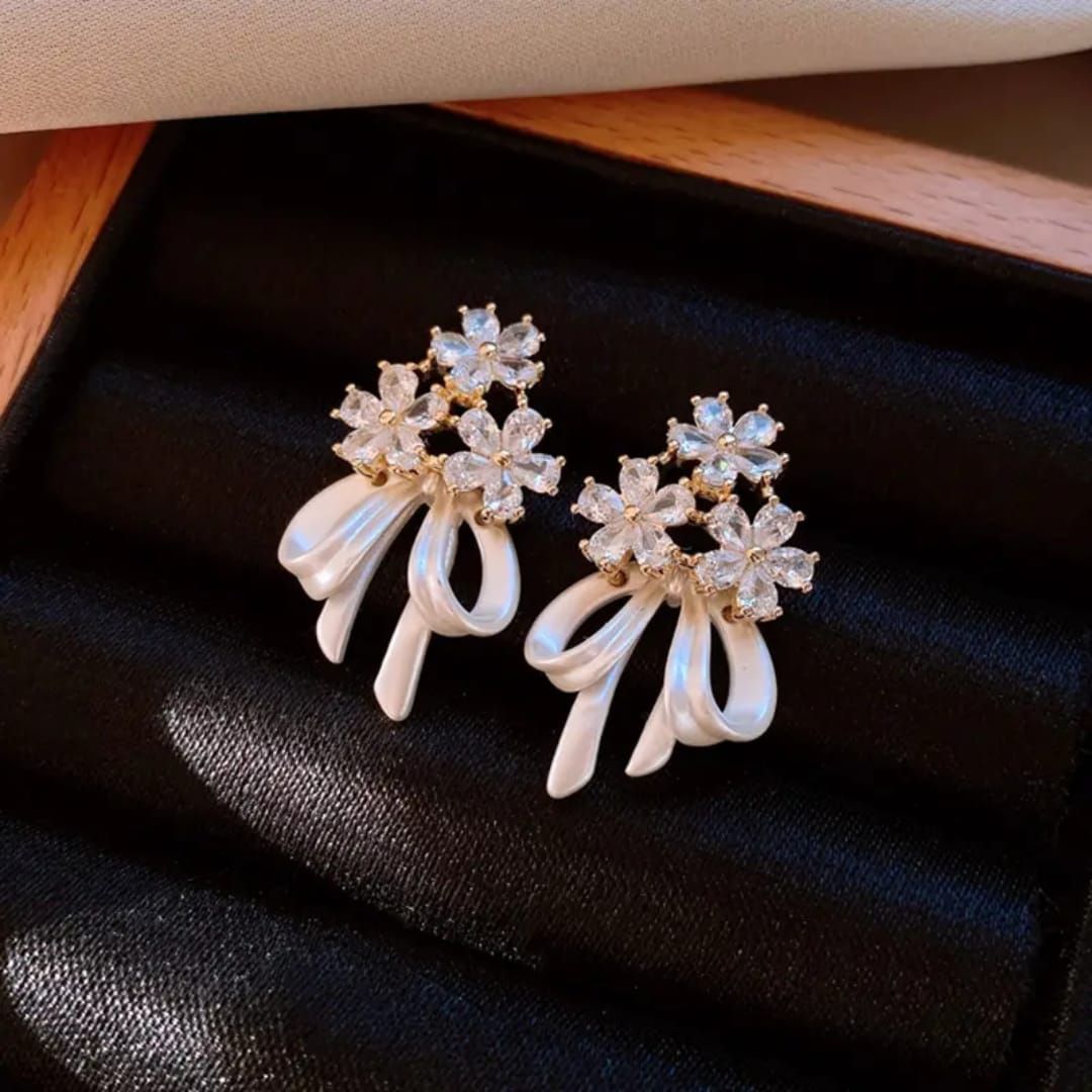 Sterling Bow Earrings