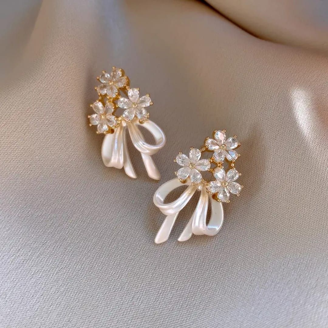 Sterling Bow Earrings