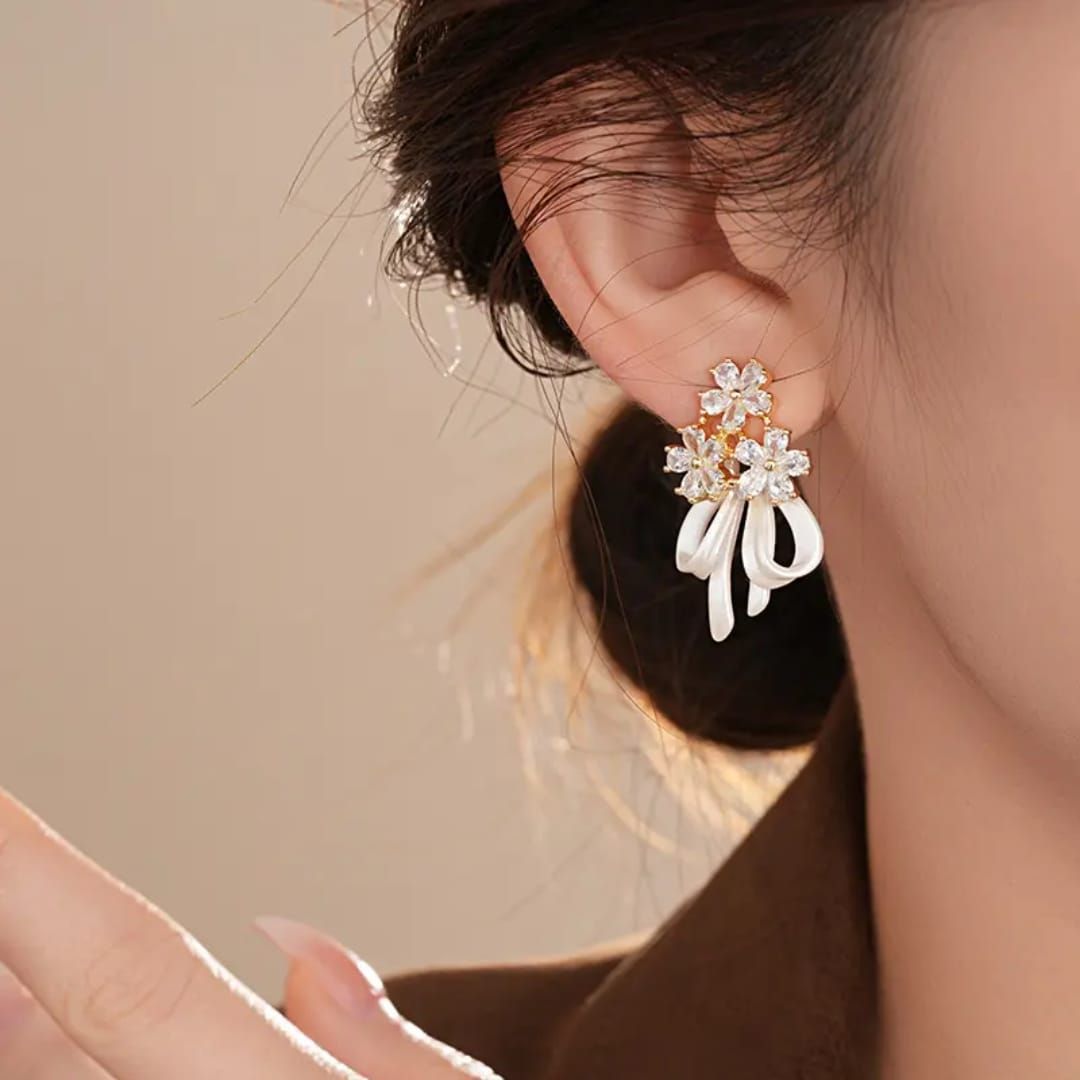Sterling Bow Earrings