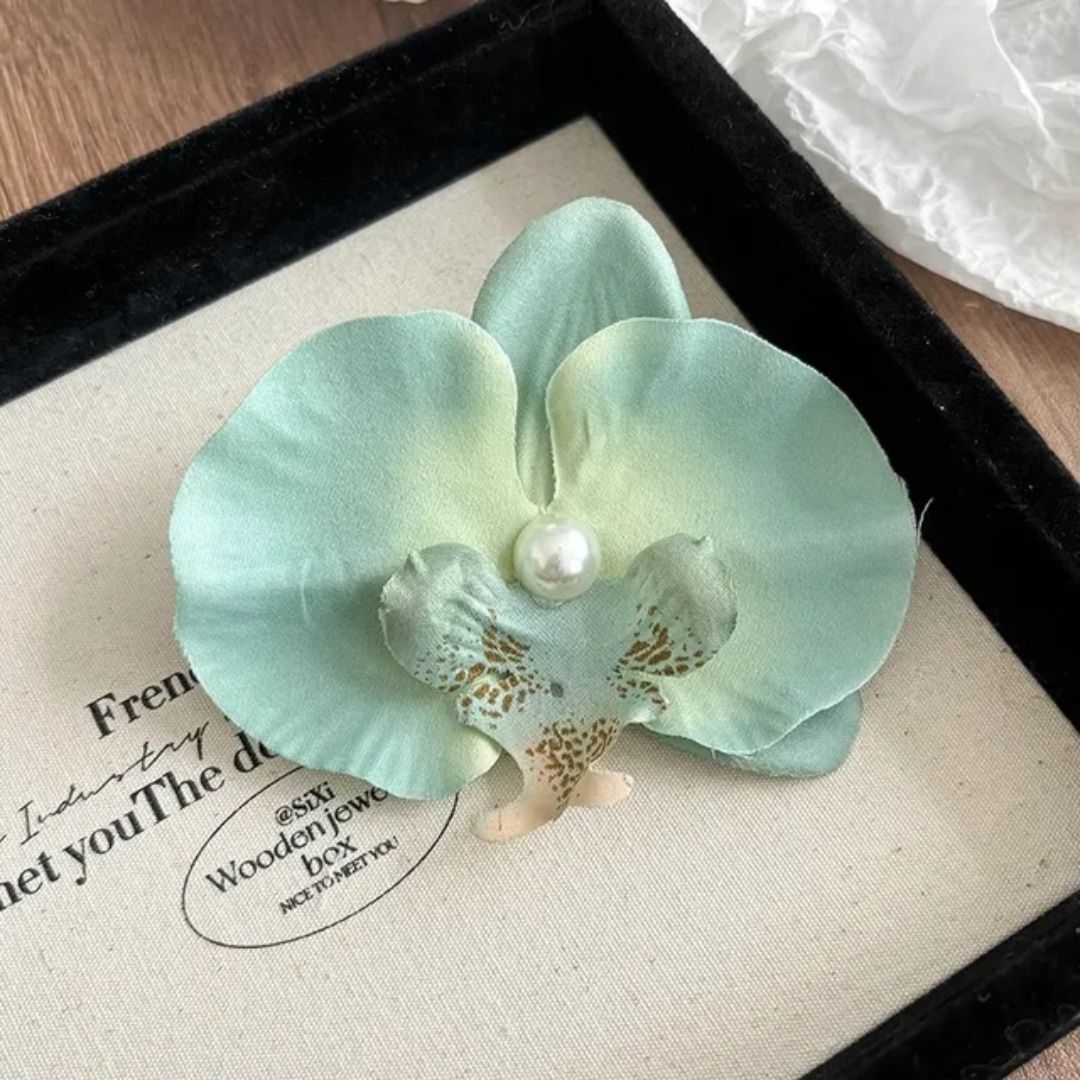 Elegant Orchid Hair Clip