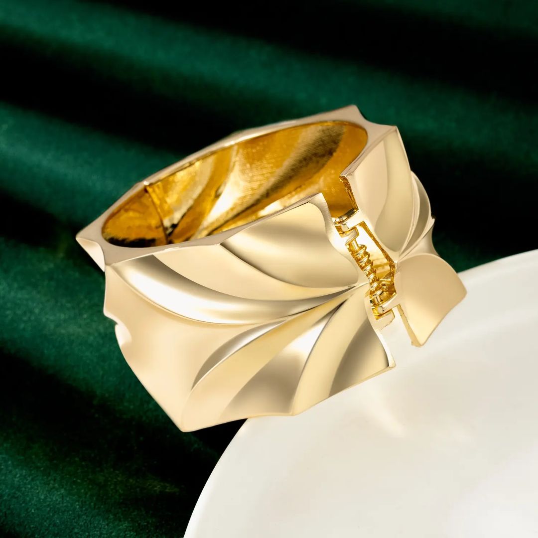 Gilded Embrace Cuff Bracelet