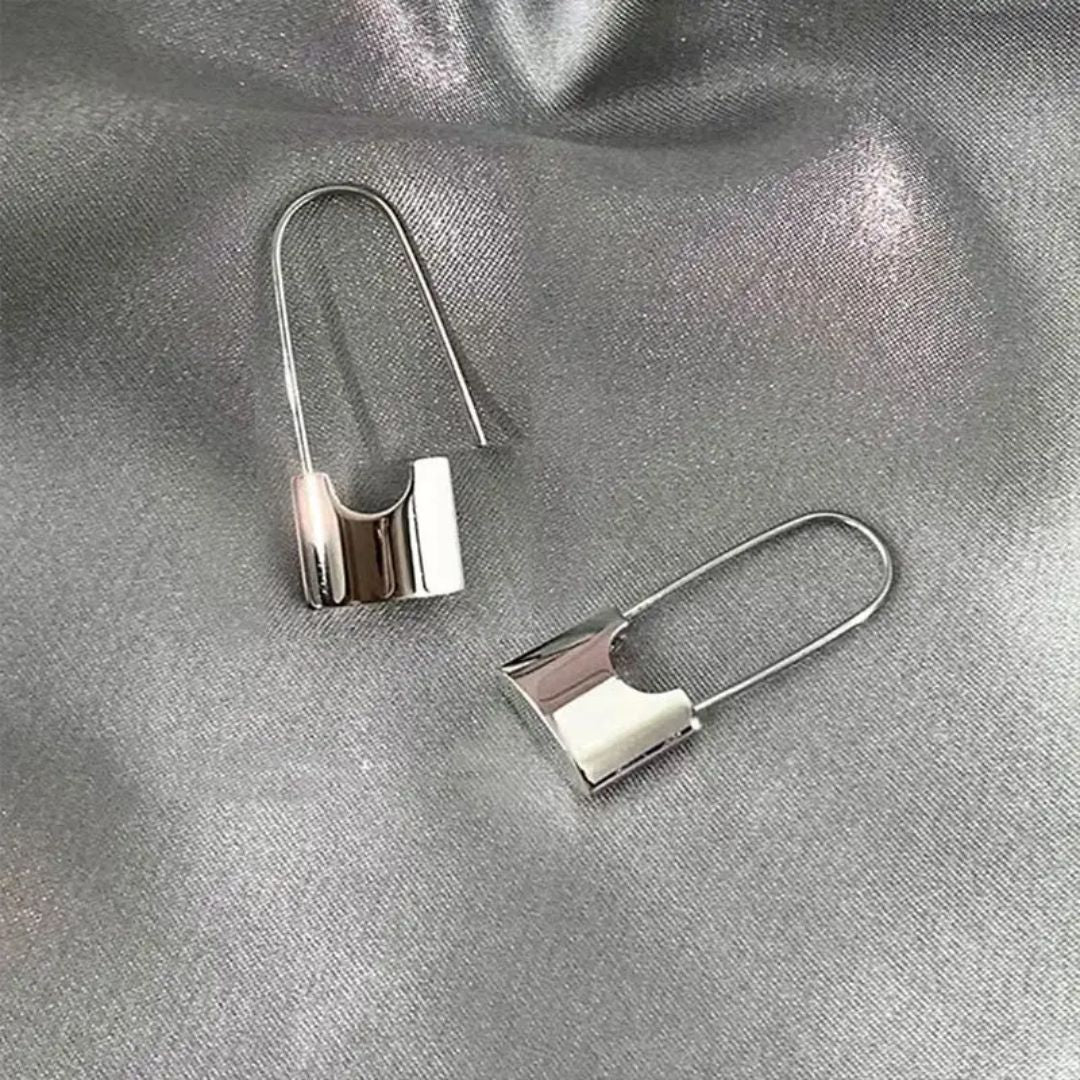 Sleek Silver Earrings