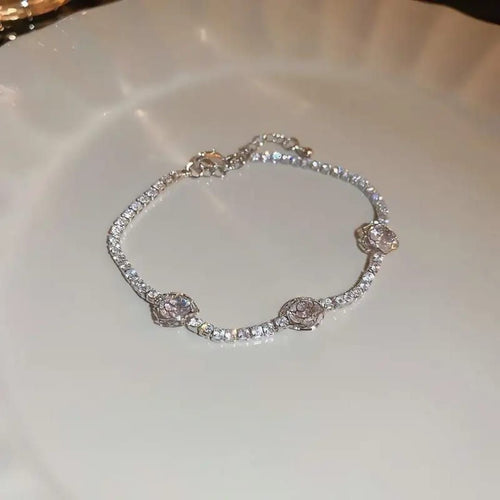 Sterling Rose Bracelet