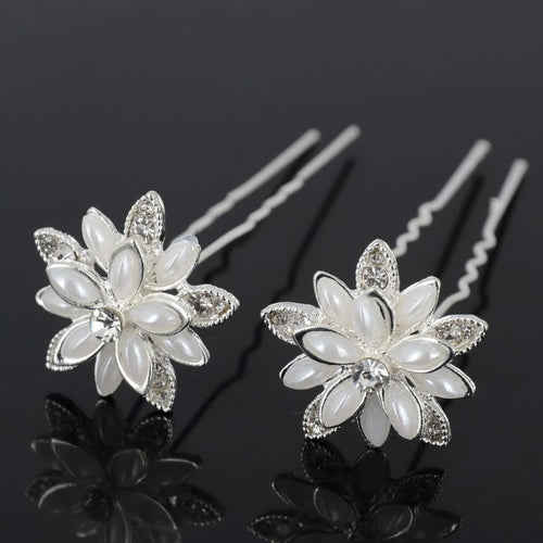Snowdrop Crystal Hair Clip