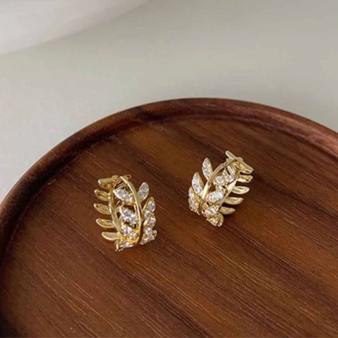 Gilded Vine Hoops Earrings