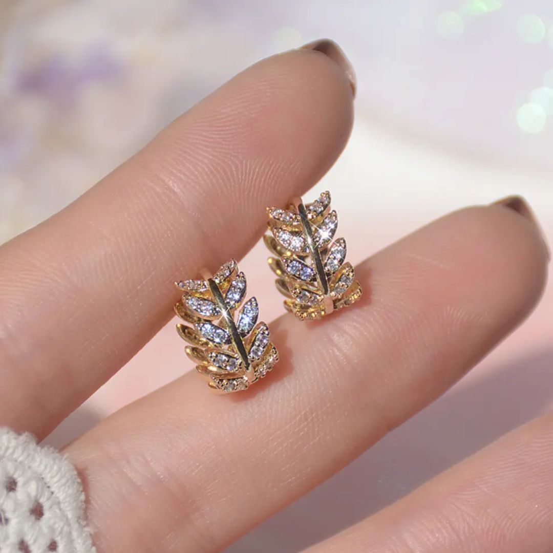 Gilded Vine Hoops Earrings