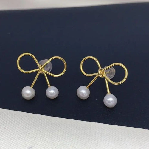 Bowknot Shaped Studs Earrings