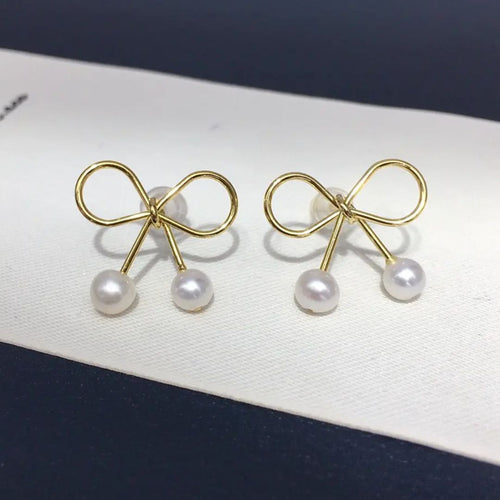 Bowknot Shaped Studs Earrings