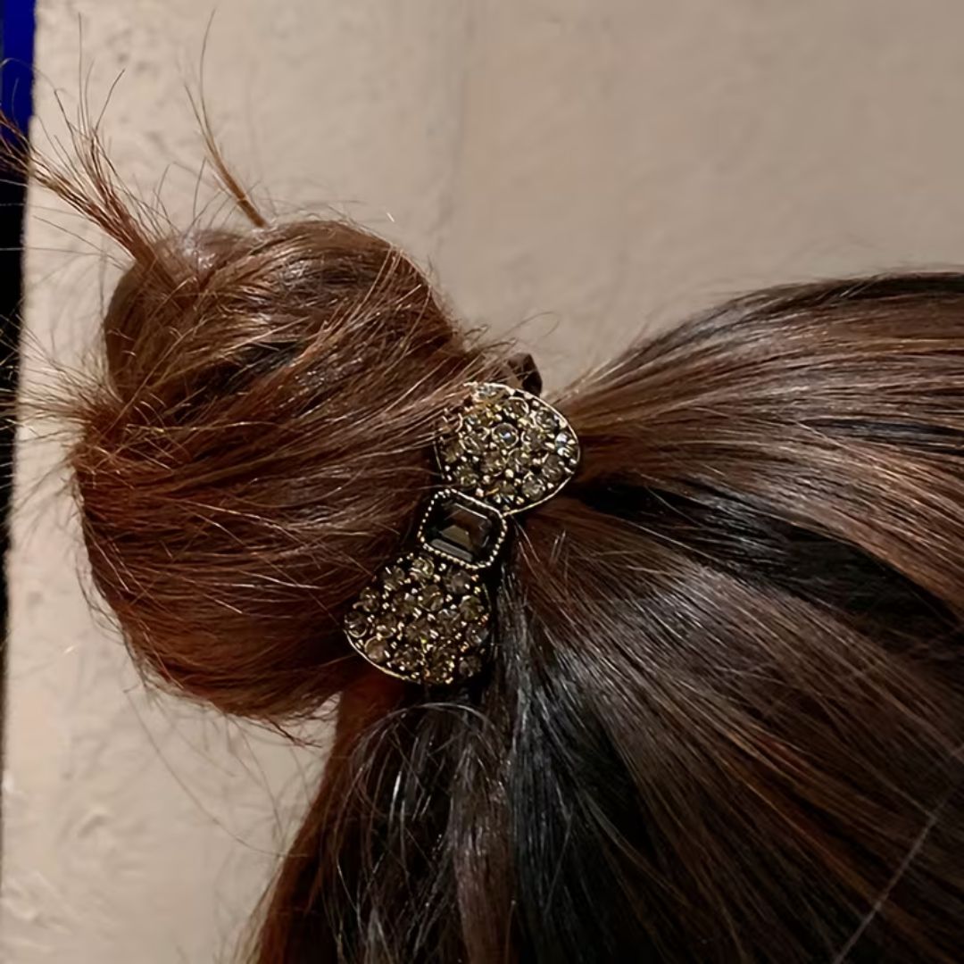 Black Crystal Scrunchie