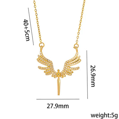 Angel Wing Golden Neckpiece