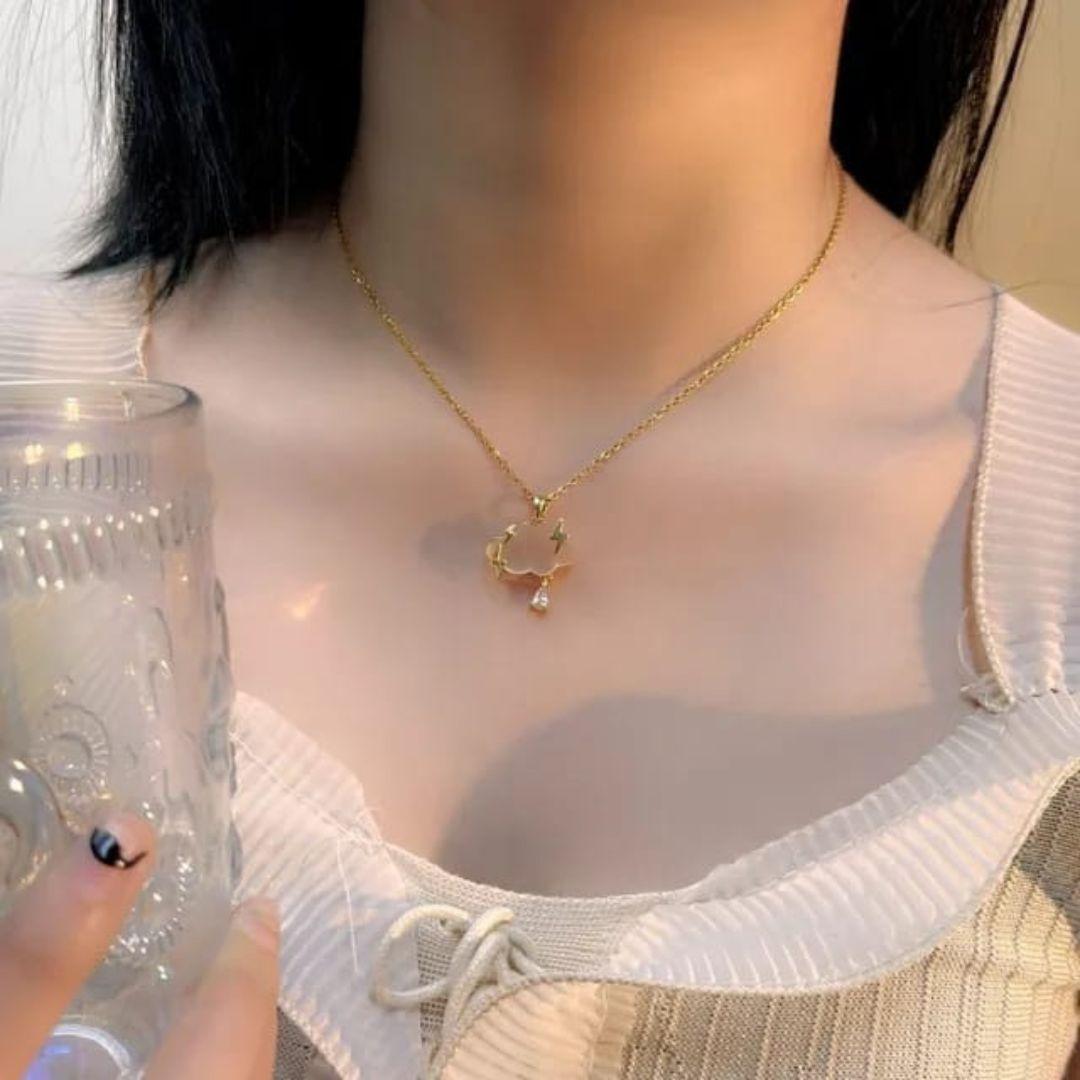Rain Cloud & Bolt Pendant