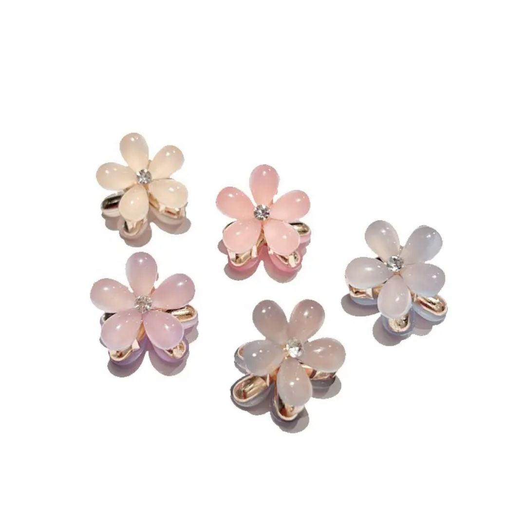 Mini Flower Hair Clips (pack of 4)