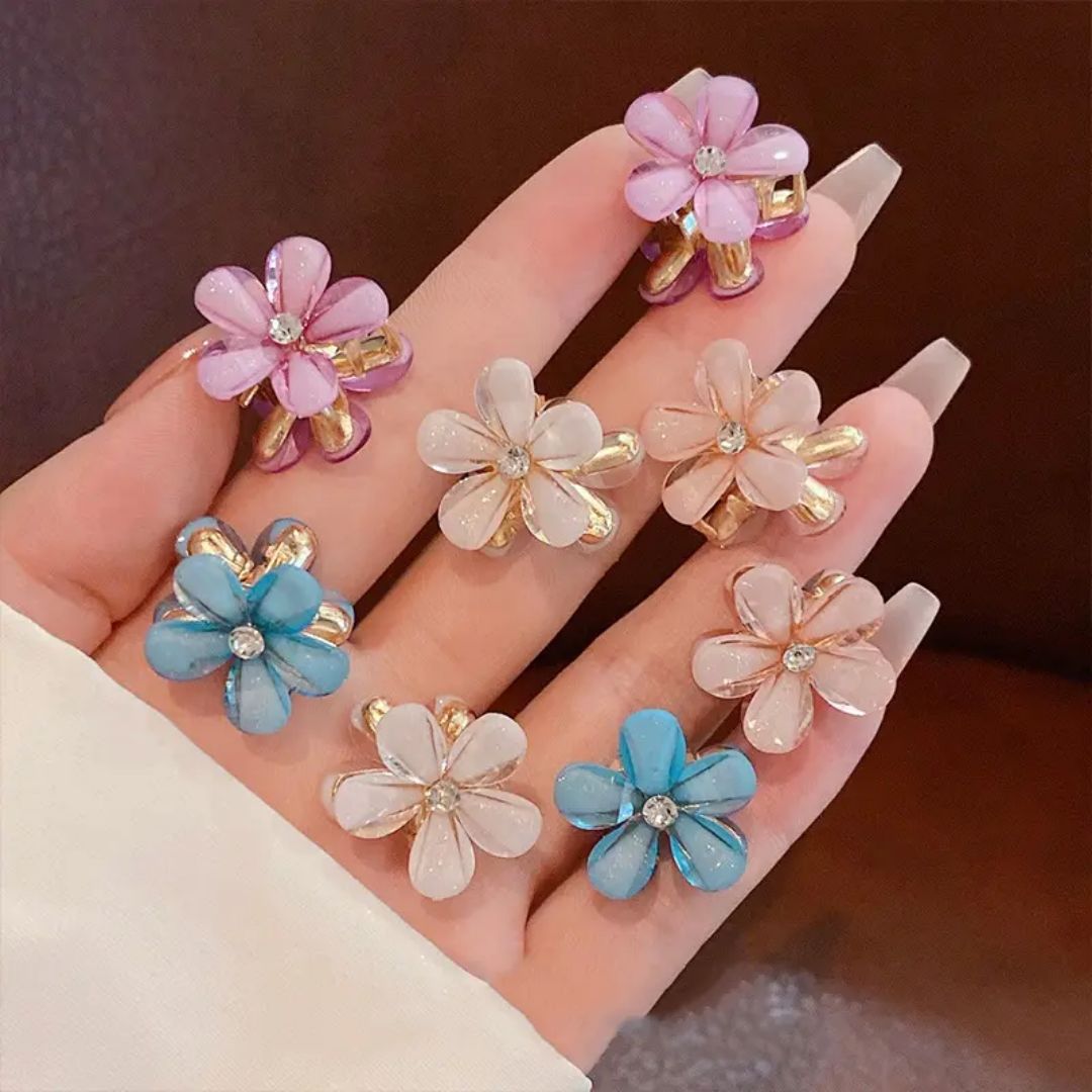 Mini Flower Hair Claw (pack of 3)