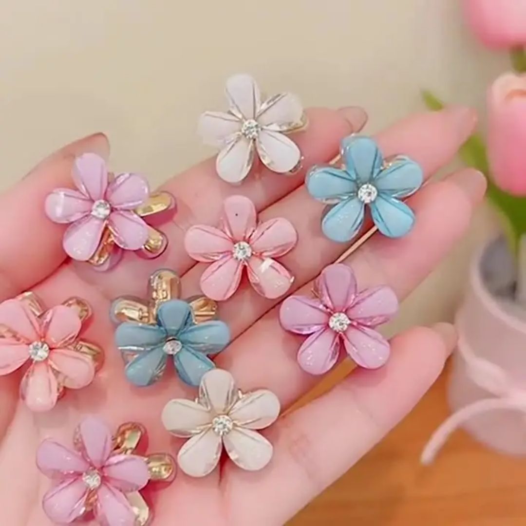 Mini Flower Hair Claw (pack of 3)