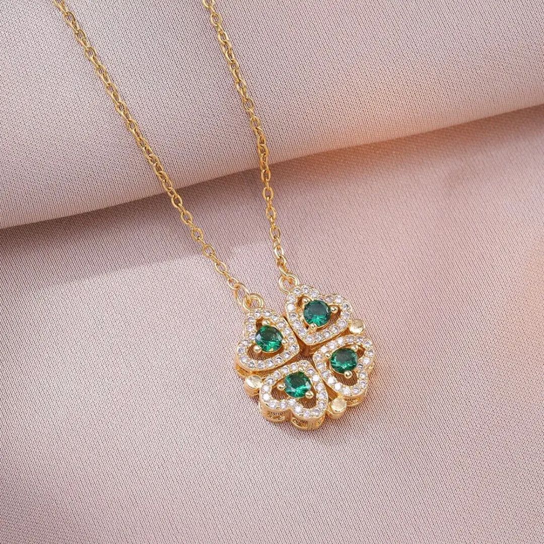 Emerald Clover Necklace