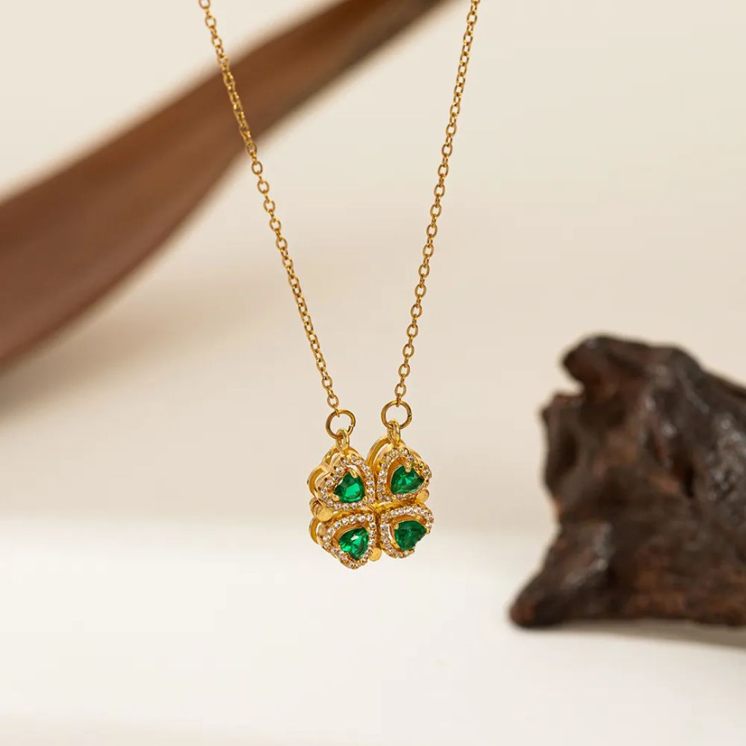 Emerald Clover Necklace